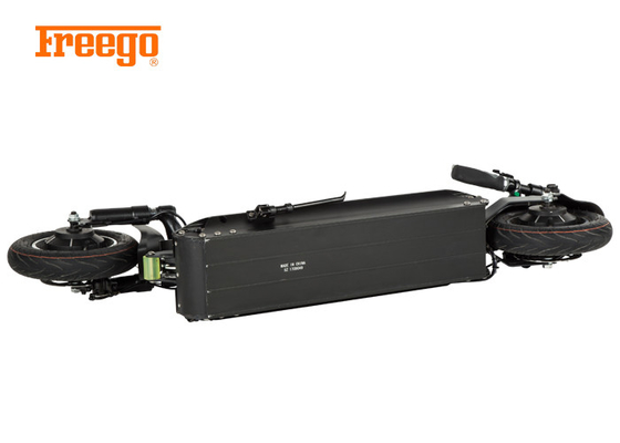 Skuter E Lipat Motor Kembar, Skuter Kaki Bertenaga Baterai 48V 1600W