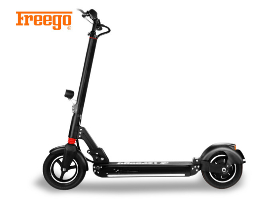 Hitam 48V 8Ah 500W Lithium Battery Powered Stand Up Scooters 120kg Max Load