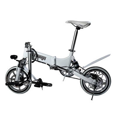 14 &quot;Non Slip Aman Lipat Sepeda Listrik Daya Tahan 3-4 Jam 25 KM / H Kecepatan Maks