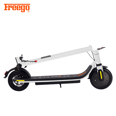 350W Trip Pendek Portable Electric Scooter Foot Dengan Tampilan LED Rem Tangan